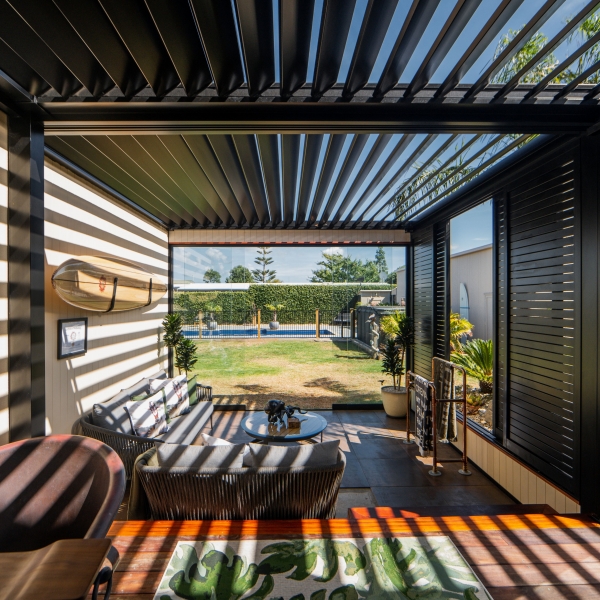 Bask Louvre Roofs x 5 Glaslide Doors and series 88 sliding doorsSQ