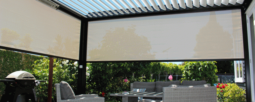 Bask Louvre Roof on Modern Home making the outdoor space usable all year round 11