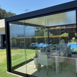 Bask Louvre Roof with Glaslide doors